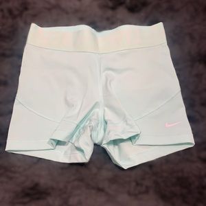 Nike Pro dri-fit 3 in running spandex shorts teal